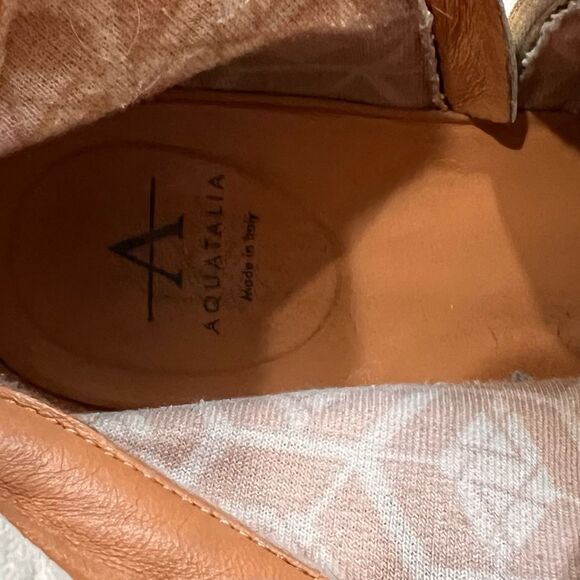 Aquatalia Italian Leather Zip Lace-Up White Ankle Boots Water Resistant Sz 6 - Picture 6 of 6